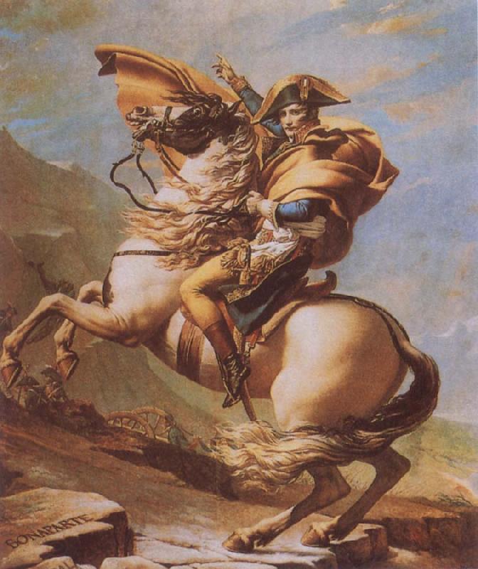 Jacques-Louis  David Napoleon Crossing the Alps China oil painting art
